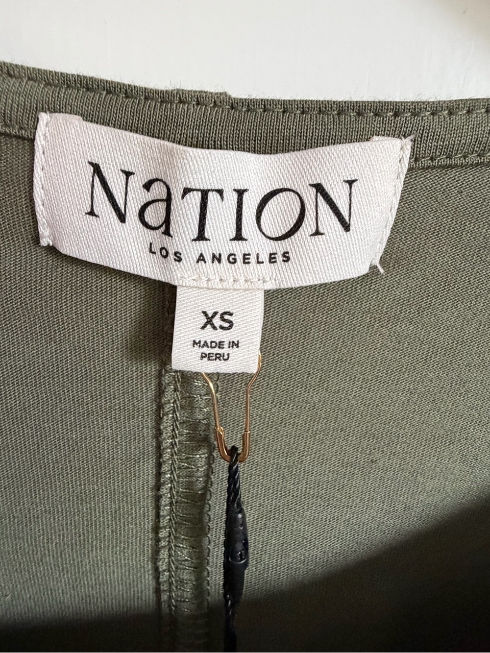 Nation LA, Anthropologie Rebecca Olive Ruched Sleeve Boat Neck Tank Top - Picture 5 of 7